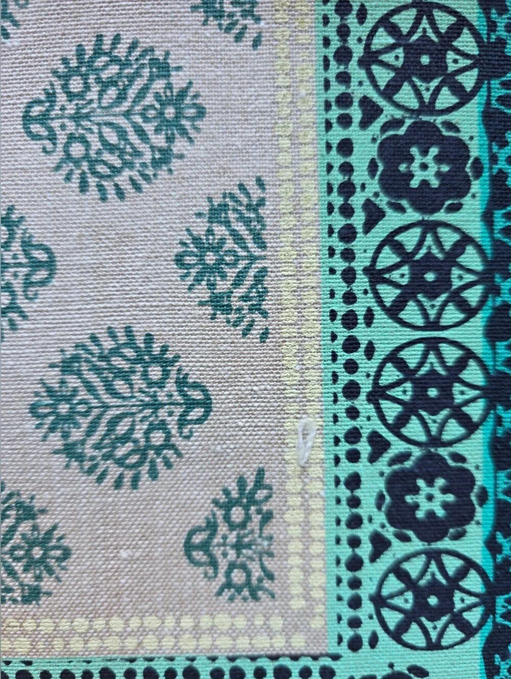 NWT Food Network Turquoise and Teal Patterned Dining Placemats (2)